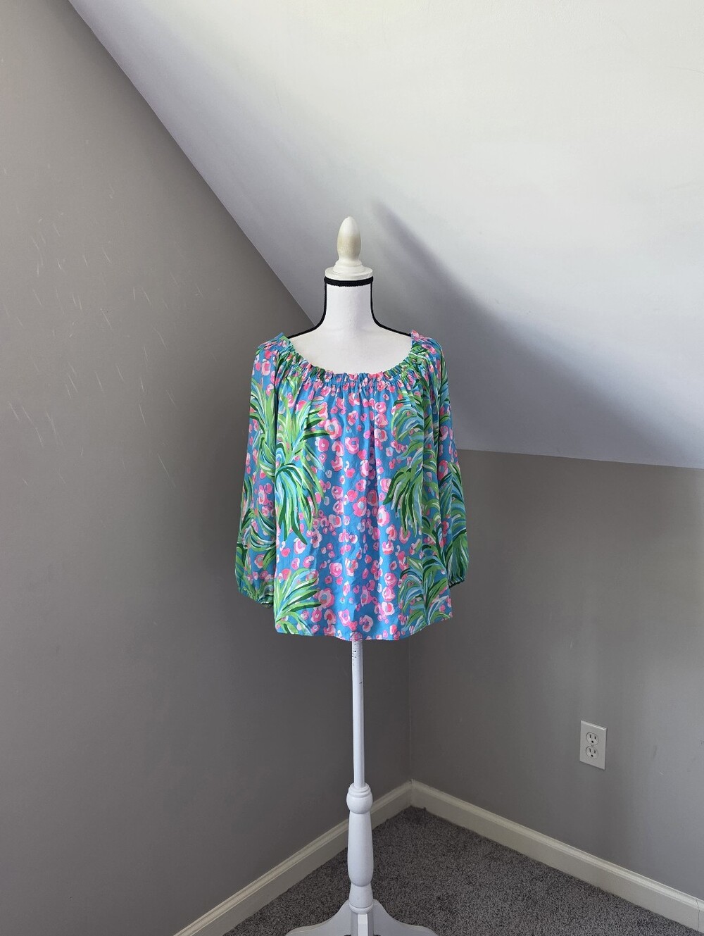 Lilly Pulitzer Blakely Long Sleeve Of The Shoulder Top